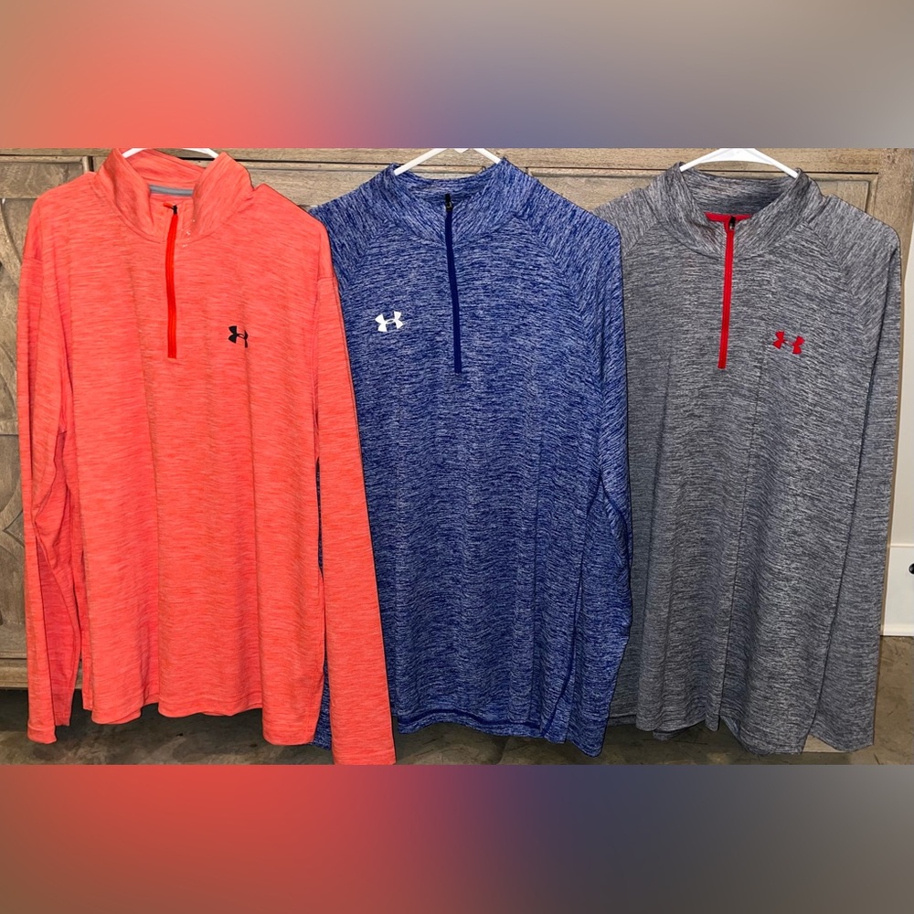 UnderArmor Men’s Quarter Zip Pullovers